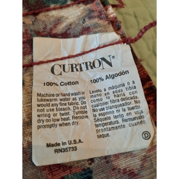 3 Vintage 80's Curtron Valances Curtains Floral Print Fabric Pattern - Picture 3 of 5